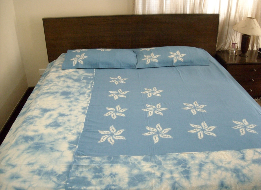 Tie dye Floral Bed Sheet